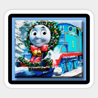 Christmas Thomas the tank engine Sticker